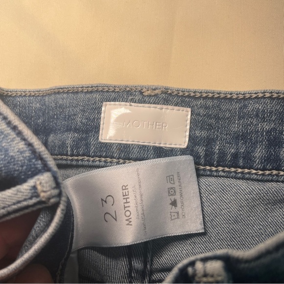 MOTHER- The Hustler Ankle Fray Flared Jeans In Shaking Things Up Size 23 - Picture 9 of 10